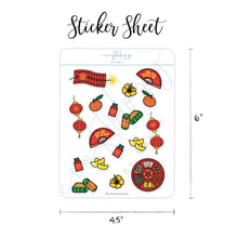 Load image into Gallery viewer, Lunar New Year Sticker Sheet / Pack of 6
