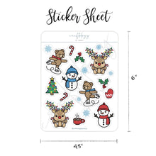 Load image into Gallery viewer, Winter Holiday Sticker Sheet / Pack of 6
