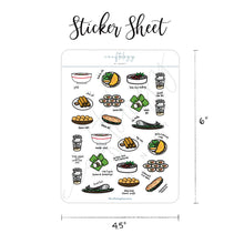 Load image into Gallery viewer, Vietnamese Food Sticker Sheet / Pack of 6
